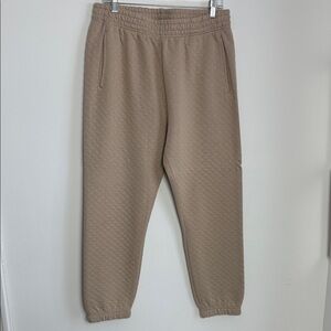 Z Supply Quilted Beige Joggers